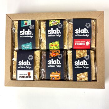 Six Fudge Slab Christmas Display Box – Dairy, 3 of 4