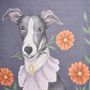 Catherine Rowe Pet Portraits Whippet Lightweight Scarf, thumbnail 3 of 3