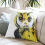 Inky Owl Cushion, thumbnail 1 of 3