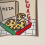 Pizza Is My Love Language Illustrated Print, thumbnail 4 of 9