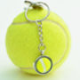 Genuine Tennis Ball Silver Keyring, thumbnail 2 of 4
