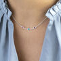 Mini Family Birthstone Link Necklace, thumbnail 1 of 11