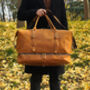 Genuine Leather Duffel With Suit Compartment, thumbnail 10 of 12