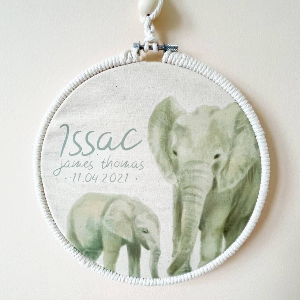 Natural Safari Nursery Wall Hanging By Cows & Kisses