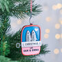 Personalised Couples Sardine Christmas Tree Decoration, thumbnail 1 of 3