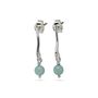 Aventurine Sterling Silver Earrings, thumbnail 3 of 4