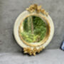16cm Cream And Gold Decorative Wall Mirror – Floral Motif, thumbnail 2 of 12