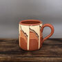 Large Ceramic Tea Coffee Mug In Green And Beige, thumbnail 3 of 5