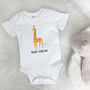 Giraffe Personalised Jungle Babygrow, thumbnail 2 of 6