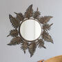 Vintage Style Decorative Leaf Mirror, thumbnail 1 of 2