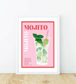 Mojito Cocktail Poster, 5 of 6