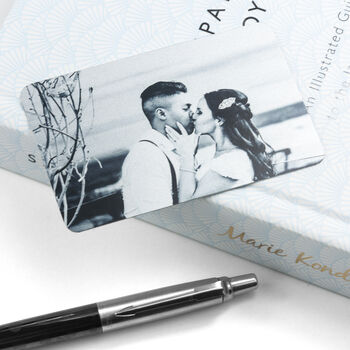 Personalised Favourite Memory Metal Wallet Insert, 6 of 11