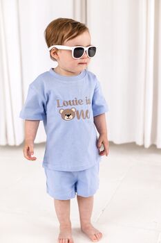 Bear Embroidered Personalised First Birthday T Shirt, 2 of 9