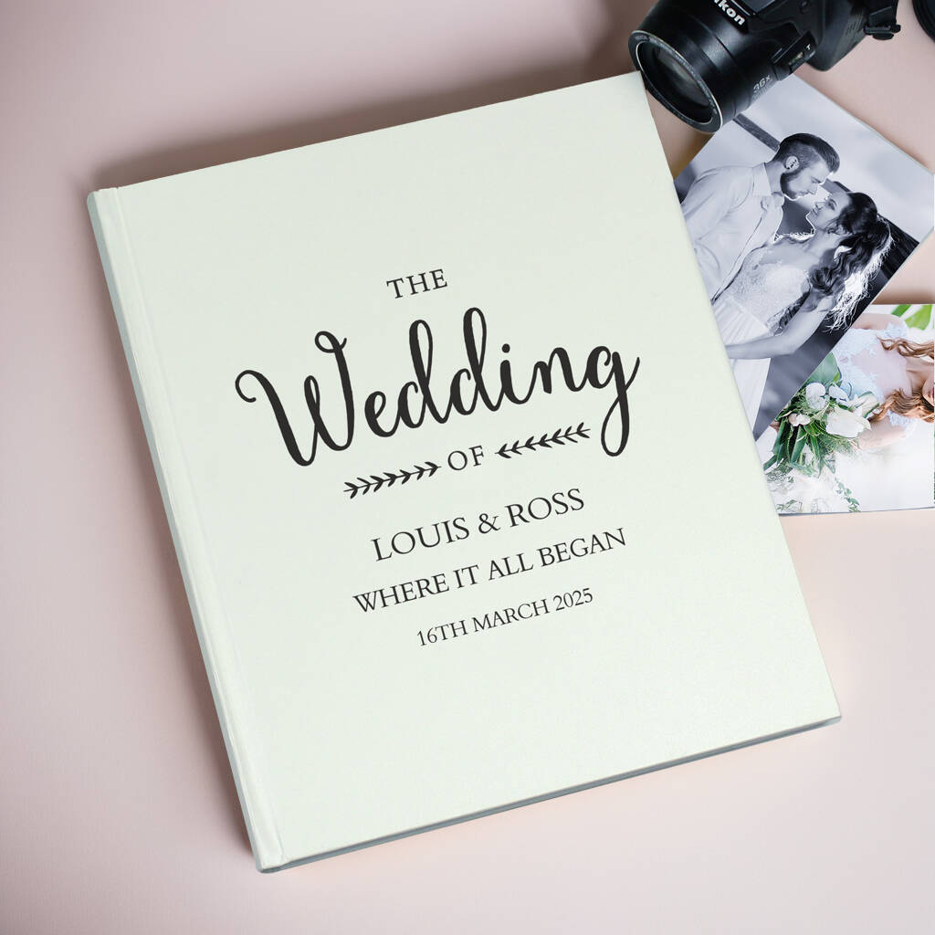Personalised Wedding Photo Album, 1 of 5