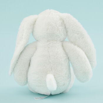 Personalised Light Grey Bunny Soft Toy, 4 of 5