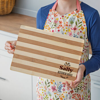 Personalised Kitchen King Beech Serving Board, 2 of 9