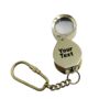 Custom Jewellers Loupe Brass Magnifying Glass With Keychain, thumbnail 2 of 11
