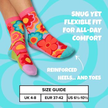 United Oddsocks Flower Power Ladies Gift Set, 6 of 8