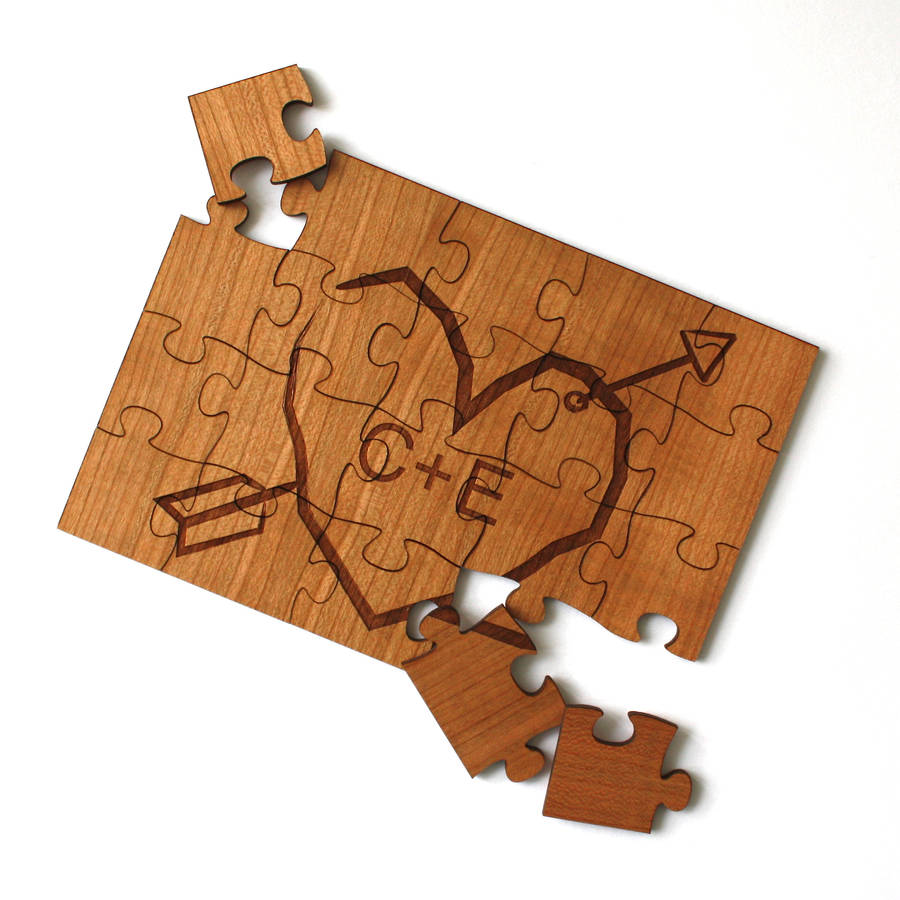 Personalised Love Heart Jigsaw Puzzle By Adam Regester Design ...