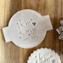 Personalised Christmas Embosser D8 Merry Xmas Heart Icing Print, thumbnail 3 of 3