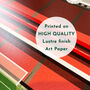 Contemporary Cricket Ground Print Gift, Framed Or Unframed, thumbnail 6 of 11