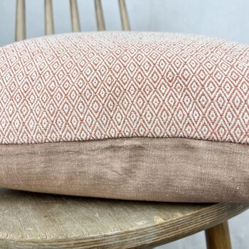 Fair Trade Diamond Weave Cotton Cushion Cover 60cm, 5 of 11