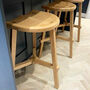 Set Of Two Wooden Kitchen Island Bar Stools, thumbnail 1 of 11