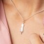 Shooting Star Charm Necklace, Sterling Silver Or Gold Plated, thumbnail 1 of 9