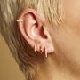 Mini Huggie Hoop Earrings, thumbnail 4 of 6