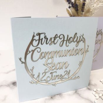 Personalised First Holy Communion Papercut Card, 4 of 12
