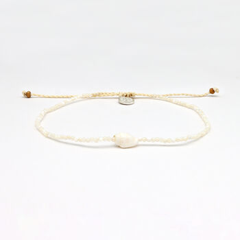 Melati Shell Beaded Anklet Giada Collection, 3 of 5