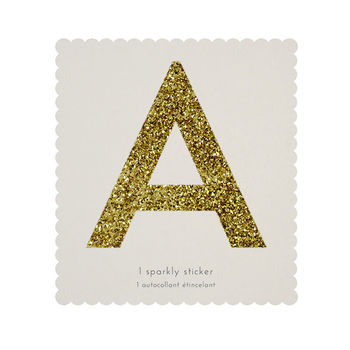 Gold Glitter Letter And Number Stickers, 2 of 2