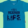 Personalised Boys Merman Life T Shirt, thumbnail 2 of 8