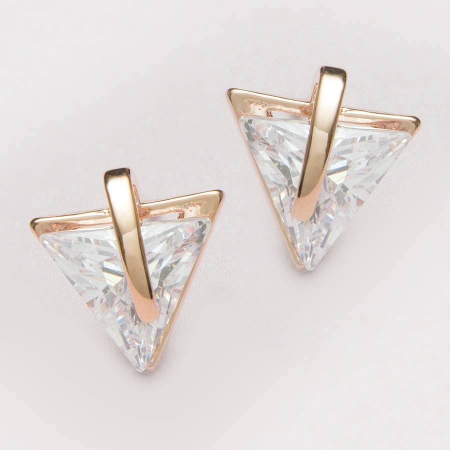 Kiza Fine Stone Triangle Earrings By Bloom Boutique ...