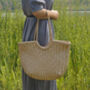 Beach Holiday Genuine Leather Tote Bag For Her, thumbnail 3 of 12