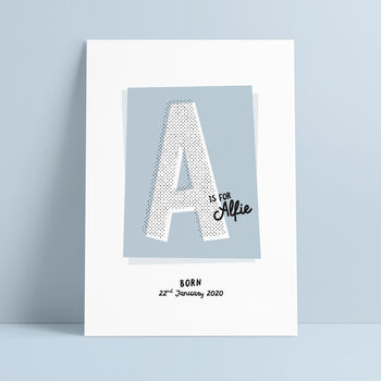 Personalised Retro Letter Name Print, 2 of 11
