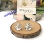 Sterling Silver Buttercup Flower Earrings, thumbnail 10 of 12