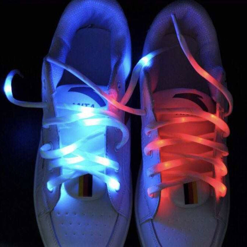 Light Up Led Shoe Laces White By Air Armor | notonthehighstreet.com