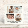 First Father's Day Personalised Photo Collage Card, thumbnail 1 of 5