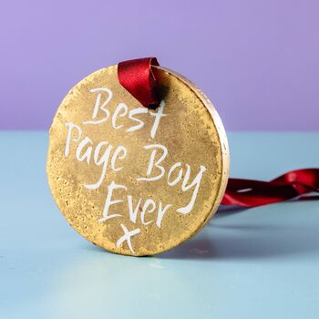 'Best Page Boy Ever' Chocolate Gold Medal Gift, 2 of 10
