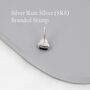 Genuine Garnet Stone Stud Earrings In Sterling Silver, thumbnail 6 of 11