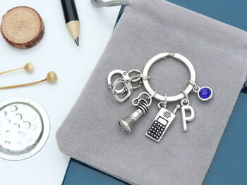 Police Officer Personalised Keyring New Officer, 7 of 10