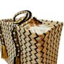 Seranna Natural Black Pattern Handwoven Basket Bag, thumbnail 3 of 5