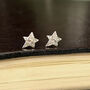 Mini Textured Star Earrings, thumbnail 1 of 12
