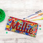 Liberty Glitter Name Pencil Case Gift For Girl, thumbnail 4 of 12