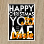 Personalised Christmas Card With Names And Message, thumbnail 7 of 8