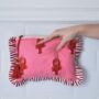 Personalised Lobster And Stripe Quilted Washbag, thumbnail 3 of 5