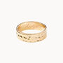 Personalised Hammered Band Ring, thumbnail 4 of 5
