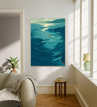 Japanese Ocean Swimming Art Print, 3 of 3