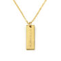 Gold Plated Coordinates Necklace, thumbnail 2 of 4